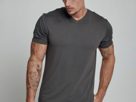 Core V-Neck Tee | Graphite Online