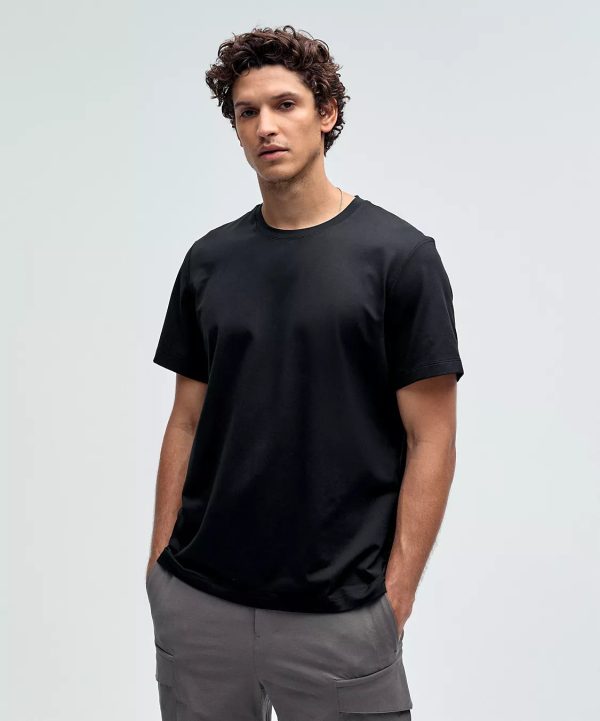 Men s Soft Jersey Short Sleeve Shirt | Black For Cheap