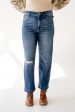 Tracey High Rise Relaxed Cropped Straight Jean | Dark on Sale