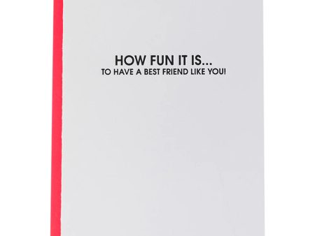 Best Friend Like You Letterpress Card Online Hot Sale