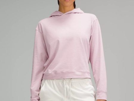 Soft Jersey Classic Fit Hoodie | Heathered Rose Blush Sale