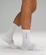 Men s Power Stride Crew Sock | White For Discount