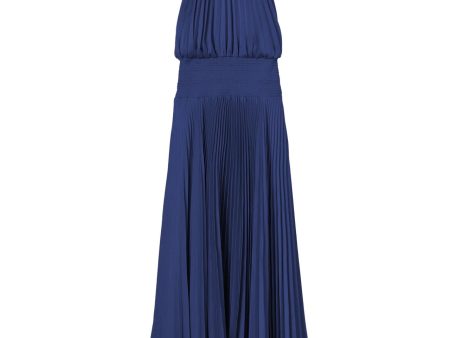 Renzo II Satin Pleated Dress Cheap