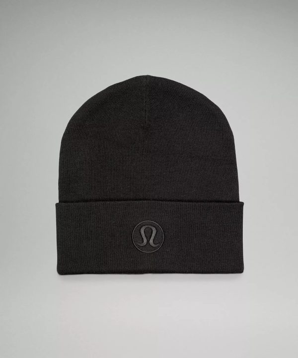 Warm Revelation Beanie LOGO | Black Hot on Sale