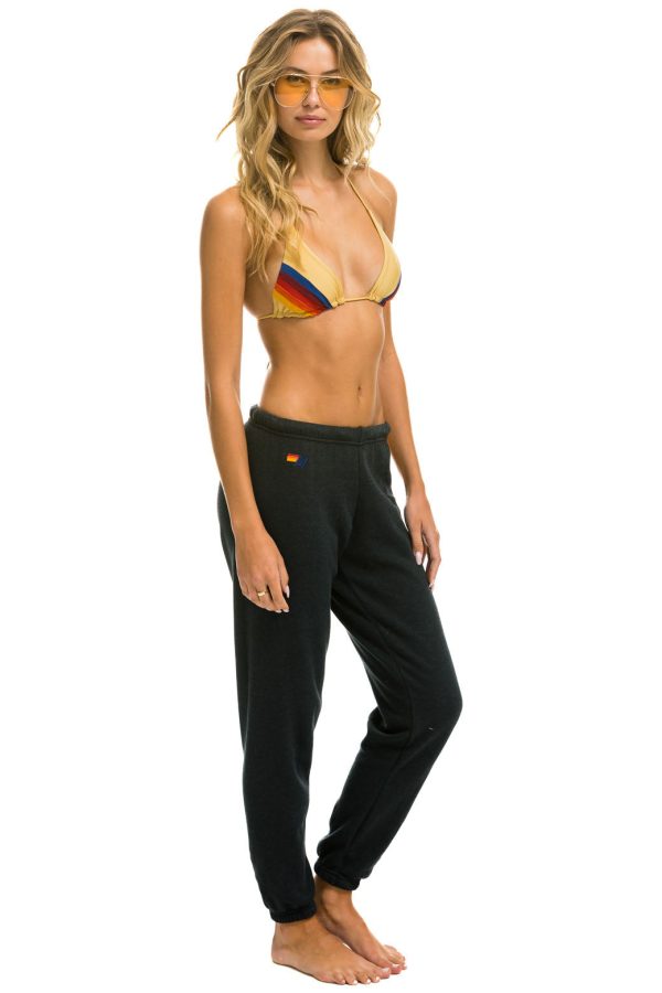 5 Stripe Womens Sweatpant Charcoal Online