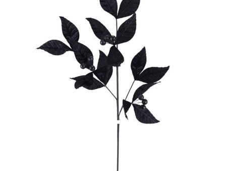 104214 Velvet Laurel Leaves Spray For Sale