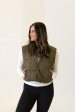 Issey Puffer Vest | Antique Bronze For Cheap