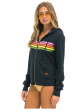 5 Stripe Hoodie Charcoal Pink Green Online