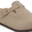 Birkenstock Boston Kids Suede N | Taupe For Discount