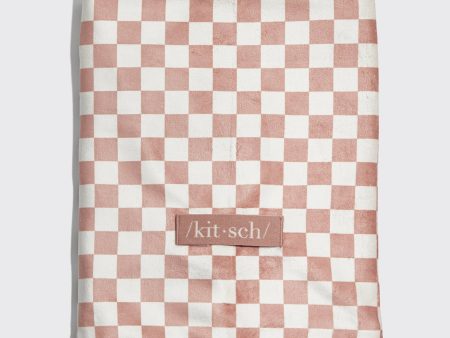 Extra Large Quick Dry Towel | Terracotta Checker Sale