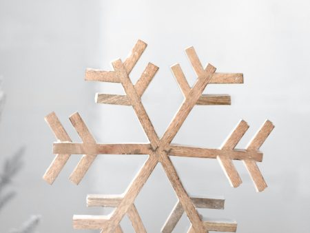 PDMAB22-002 9.06  Wooden Snowflake Table Decor Online