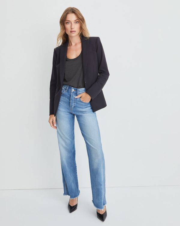 Iconic Scuba Blazer Jacket in Navy Online Sale