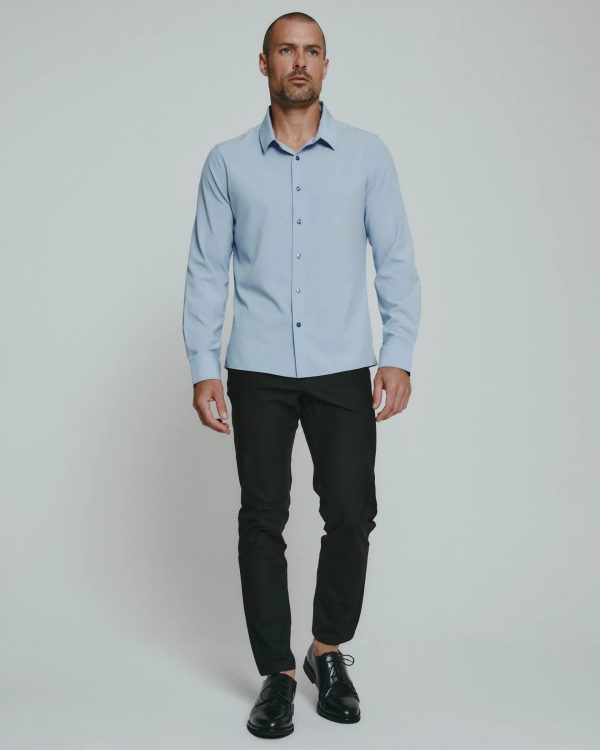 Liberty Long Sleeve Shirt | Dusty Blue For Cheap