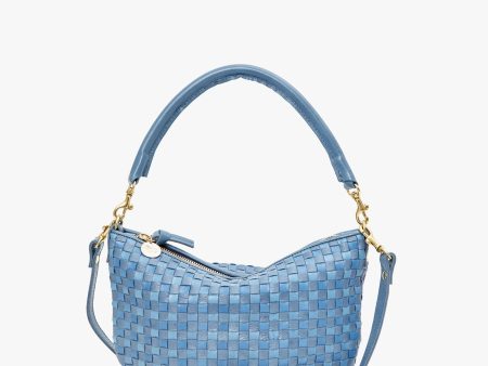 Petite Moyen Messenger in Woven Denim Discount