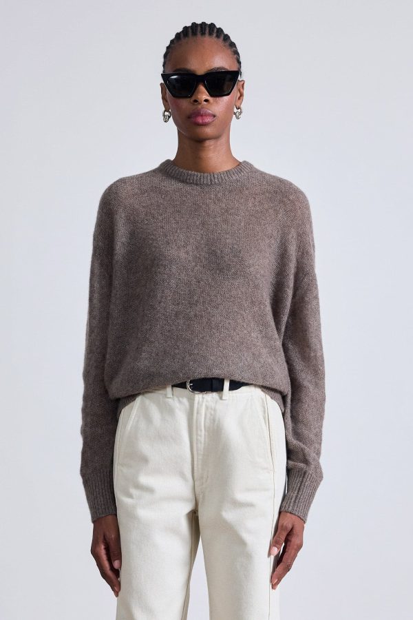 Softest tissue weight sweater in Hazelnut Online Hot Sale