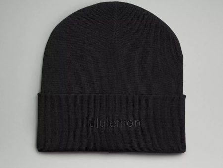 Warm Revelation Beanie Wordmark | Black For Cheap