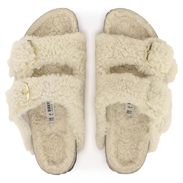 Birkenstock Arizona Shearling N | Teddy Eggshell For Discount