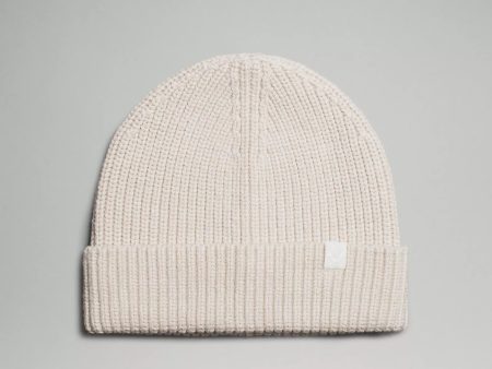 Close-Fit Wool-Blend Ribbed Knit Beanie | Heathered Bone Online now