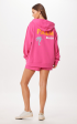 Hot Pink Palm Beach Jet Setter Surf Wash Zip Up For Discount