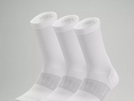 Men s Power Stride Crew Sock 3 Pack | White Supply