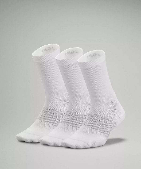 Men s Power Stride Crew Sock 3 Pack | White Supply