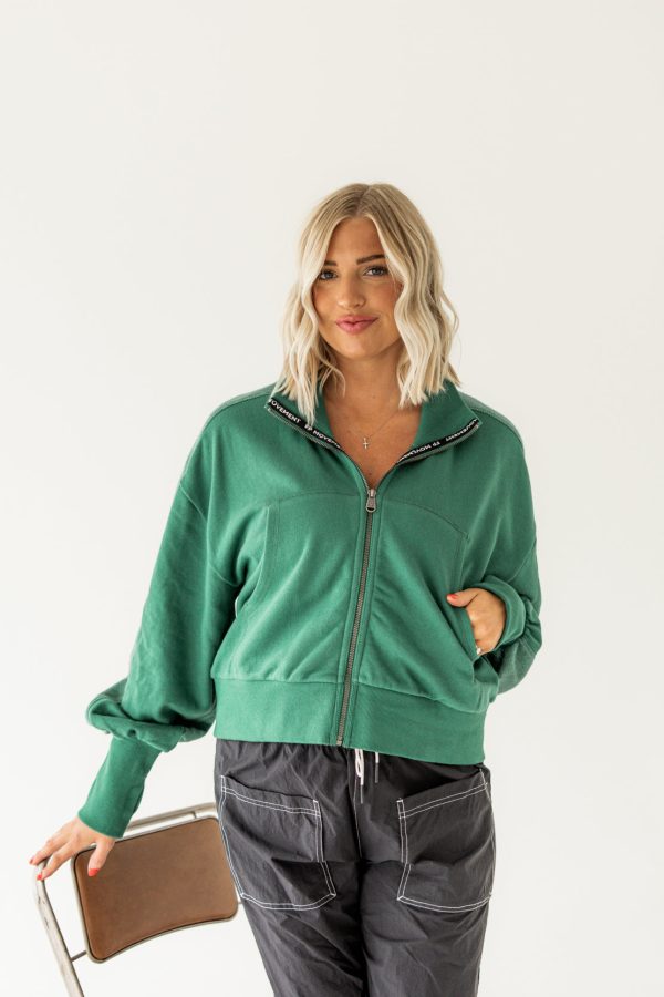 High Jump Zip Up | Heritage Green For Sale