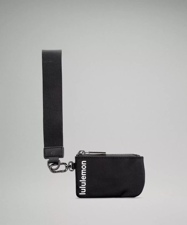 Dual Pouch Wristlet | Black Fashion