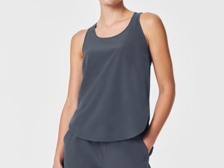 Spanx Casual Fridays Curved Hem Tank | Dark Storm Cheap