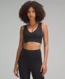 lululemon Align™ V-Neck Bra Light Support, C D Cup | Black Hot on Sale