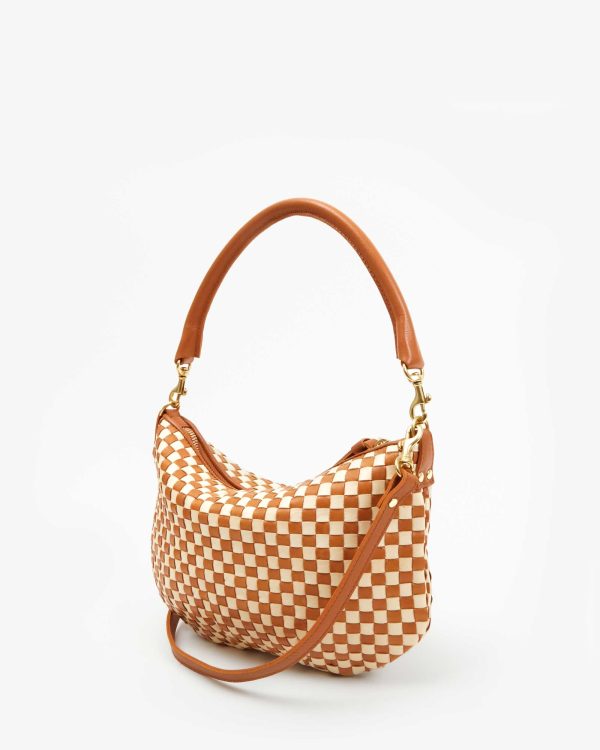 Petite Moyen Messenger in Woven Natural and Cream Online now