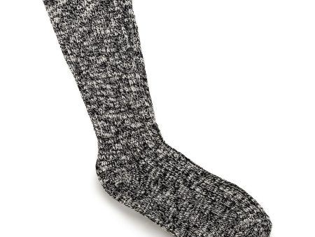 Birkenstock Cotton Slub Men Sock | Black Hot on Sale