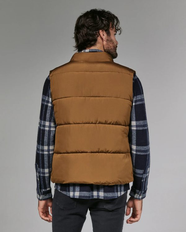 Crusade Puffer Vest | Caramel Fashion