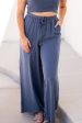 Cynthia Elastic Waist Pants | Indigo For Sale