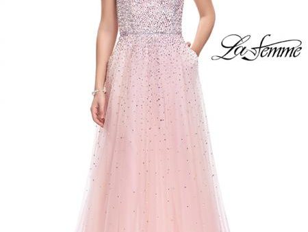 26250 Prom Dress Blush on Sale