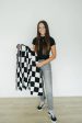 Black Checkered Plush Blanket | Child Adult Discount