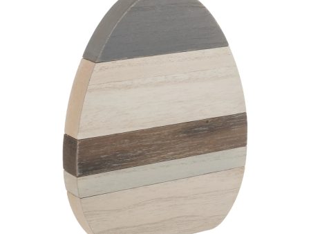 Lrg. Gray Plank Egg Online Hot Sale