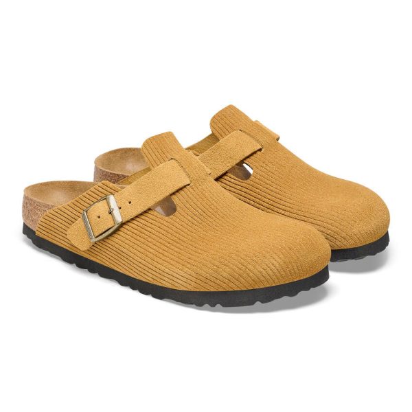 Birkenstock Boston Cord | Cork Brown Hot on Sale