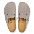 Birkenstock Boston Suede N | Stone Coin Fashion