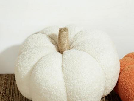 12  White Teddy Cloth Pumpkin PDR2309 Hot on Sale