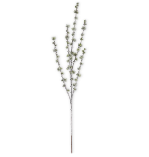 53386B 41  Mini Green Snowy Pine Stem Supply