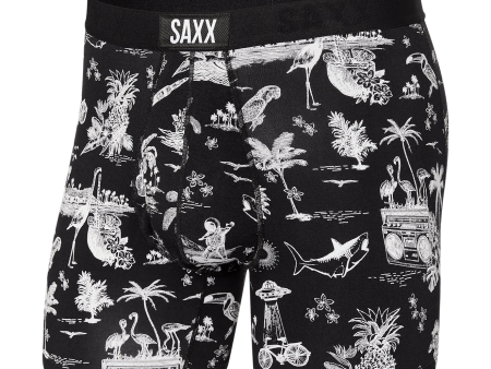 Ultra Super Soft Boxer Brief | Black Astro Surf & Turf Fashion