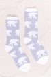 Ivory Ella Allover Ellies Fuzzy Sock Online now