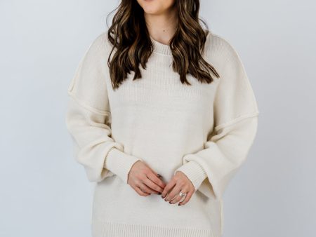 Cora Oversized Sweater  | Ivory Sale