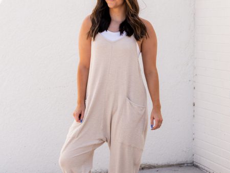 Winnie Loose Fit Jumpsuit | Beige Supply