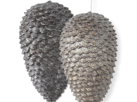 52630A-SIBZ 12  Silver Bronze Pinecones Assorted Online Sale