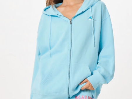 Tropical Blue Malibu Jet Setter Surf Wash Zip Up Fashion