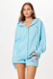 Tropical Blue Malibu Jet Setter Surf Wash Zip Up Fashion