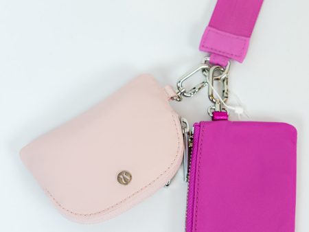 Dual Pouch Wristlet | Pow Pink Tone Flush Pink Online