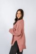 Jilian Mock Neck Sweater | Raspberry For Cheap