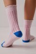 Plush Inside Out Crew Socks | Bubblegum on Sale